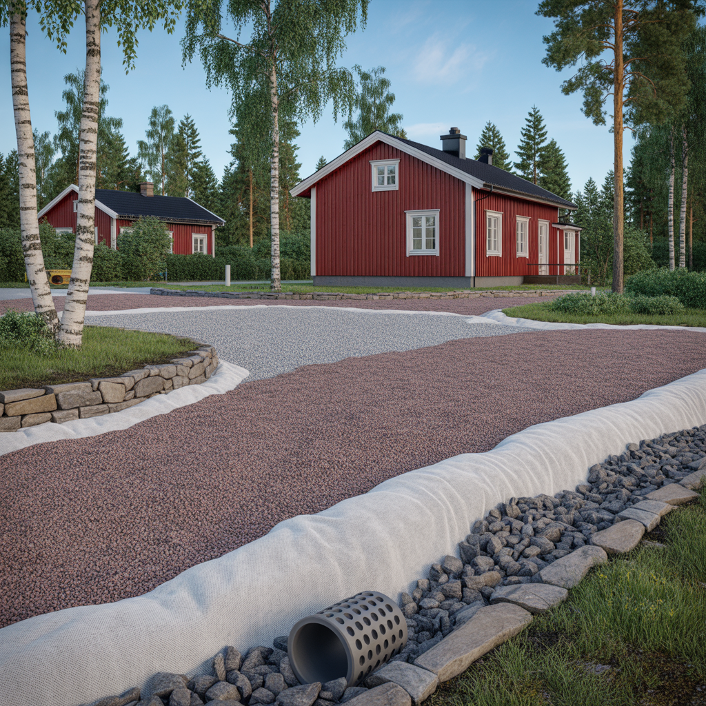 fiberduk i markarbete jamforelse av klasser och anvandning