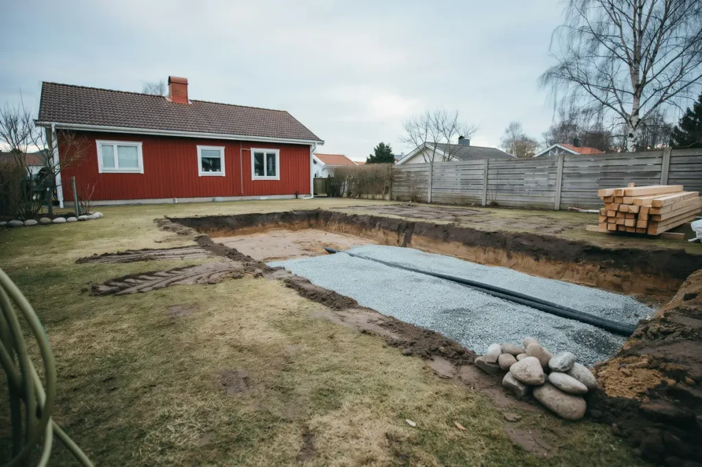 juni p tomten s f rbereder du marken f r pool altan och sommarens utemilj er