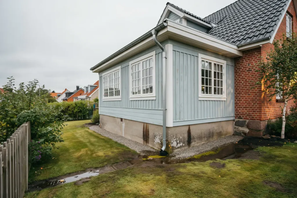 tecken p att huset beh ver dr nering s skyddar du k llare och grund i tid