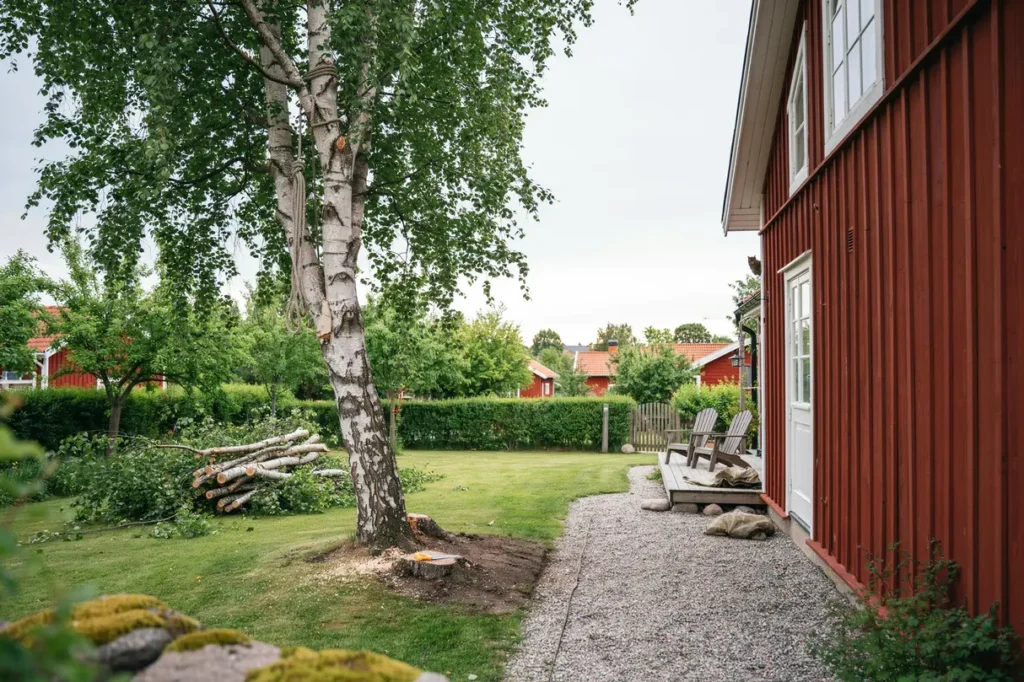 s ker tr df llning p villatomten s planerar du r tt med hj lp av en arborist